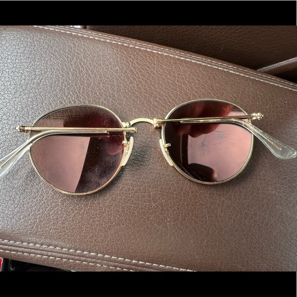 Ray-Ban gold/pink flash sunglasses - Picture 5 of 6